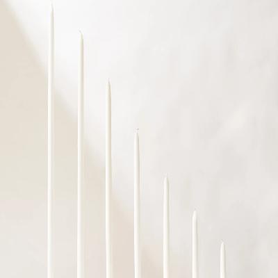 White Taper Candles - 35cm - PAIR thumbnail 1