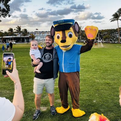 Chase Inspired Paw Patrol Mascot Costume Hire - Kids Party