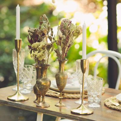 Vintage Brass Vase thumbnail 3