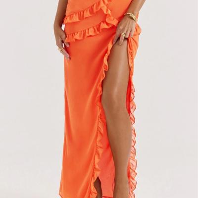 House of CB Pixie Maxi Dress Orange - Sizes XS, M thumbnail 2