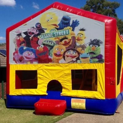 Sesame Street Medium Banner Jumping Castle thumbnail 1