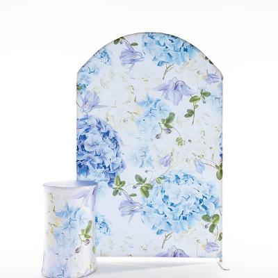 Blue Floral Arch n=backdrop package thumbnail 1