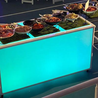 LED Acrylic Buffet Table