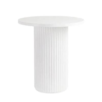 White Ribbed Signing Table