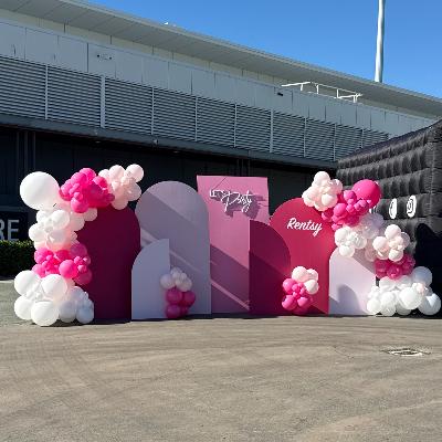 Custom Deluxe Backdrop and Balloon Garland Package thumbnail 3
