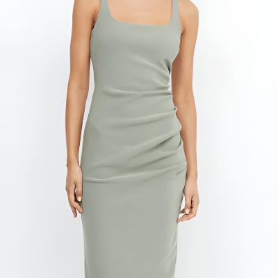 Bec & Bridge Be Mine Square Neck Dress In Sage green Size 6