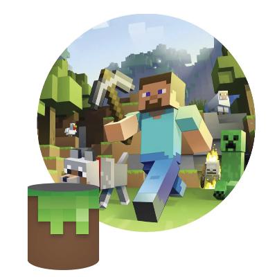 Minecraft Round Backdrop package thumbnail 1