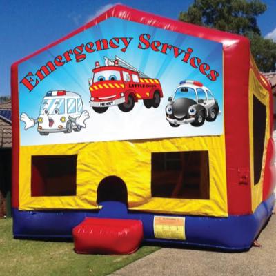 Emergency Services Medium Banner Jumping Castle