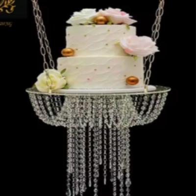 Hanging Chandelier Wedding / Birthday Cake Stand thumbnail 4