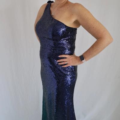 Ever Pretty Mermaid Sequin Gown Blue Size 14 thumbnail 2