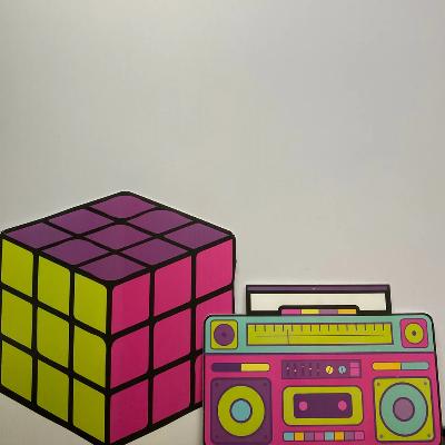 90's Rubik's Cube and Radio Standee package