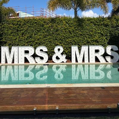 MRS & MRS Light Up Letters