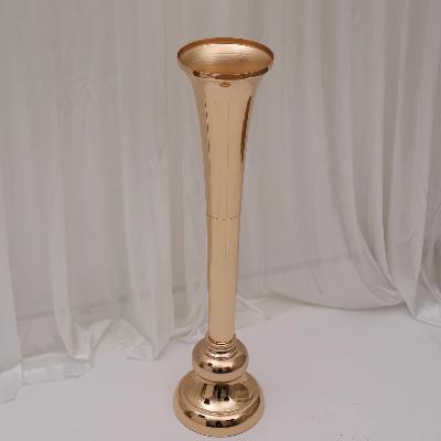 Genevieve Trumpet Vase - Large/Gold