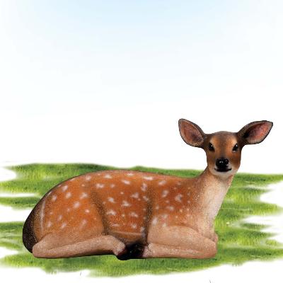Fallow Deer Fawn Lying Down Prop