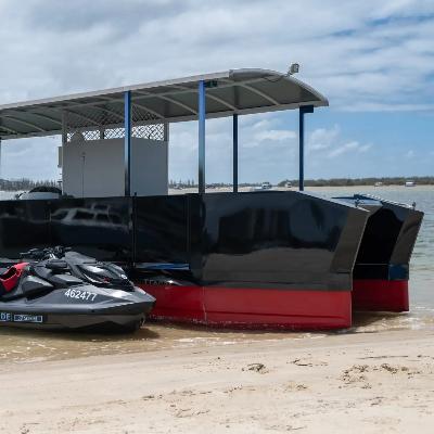 Gold Coast BBQ Pontoon Boat with Custom 7.3m Tri-Hull thumbnail 3