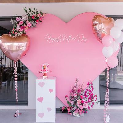 Mother's Day Heart Backdrop package