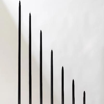 Black Taper Candles thumbnail 1