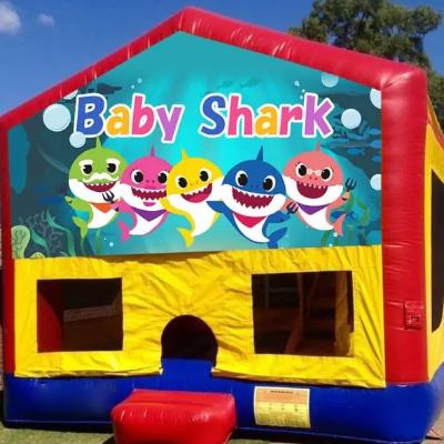 Baby Shark Medium Banner Jumping Castle