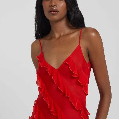 Rat & Boa Cecelia Maxi Dress - Red Size M thumbnail 3