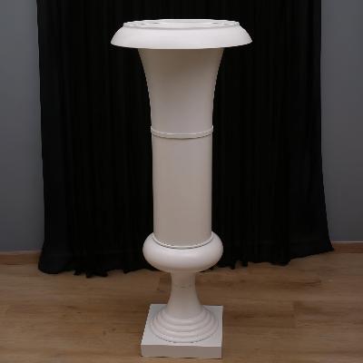Charlotte Trumpet Floral Urn - Large/White thumbnail 1