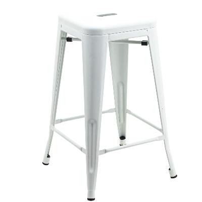 White Metal Bar Stools