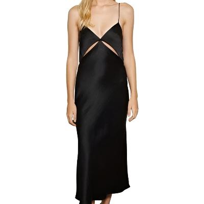 BEC & BRIDGE Mila Midi Dress Olive Green & Black Size 6 thumbnail 2