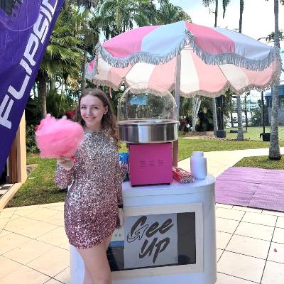 Fairy Floss Cart Hire with Attendant and Ingredients