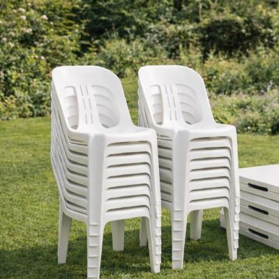 Chair - White Plastic - (Standard) thumbnail 3