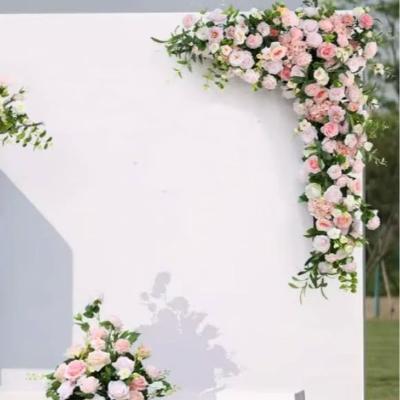 Pinks/Whites Faux Floral - L-shape thumbnail 2