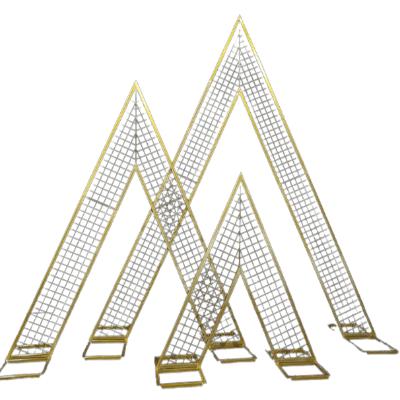 Mesh Frame Backdrop Gold - Triangle