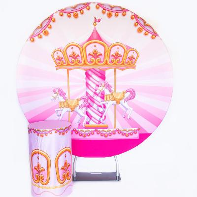 Unicorn Carousel Round Backdrop Package thumbnail 1