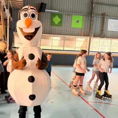 Olaf Snowman Inspired Frozen Mascot Costume Hire - Kids Party thumbnail 3