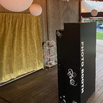 Black Kiosk Booth