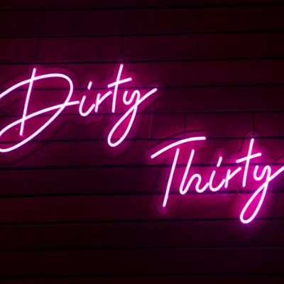 Dirty Thirty Neon Sign thumbnail 4