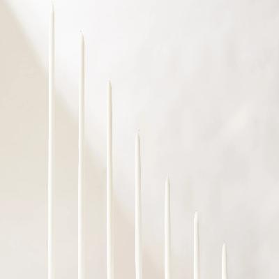 White Taper Candles - 46cm - PAIR thumbnail 1