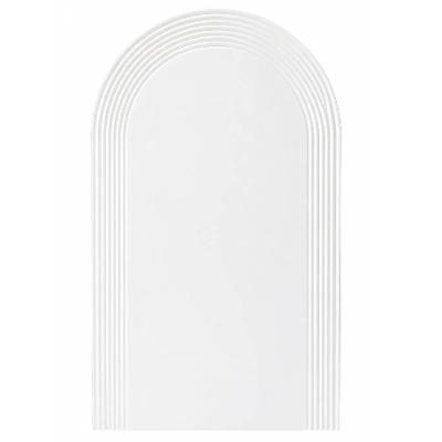 Backdrop - White 2 meters high Ribbed Edge Arch Backdrop MDF