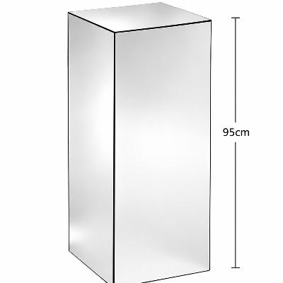 Styling - 90cm Tall Mirror Square Style Plinth thumbnail 1