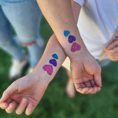 Glitter tattoos