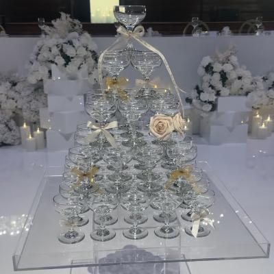 Champagne Tower 4 tier-The Vintage set up thumbnail 2