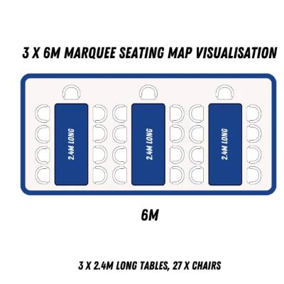 3m x 6m Marquee (Installed) thumbnail 2
