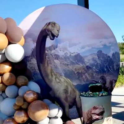 Dinosaur Round Backdrop package thumbnail 2
