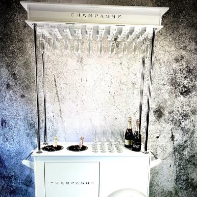 White Champagne Cart thumbnail 3