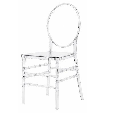 Chair - Ghost Clear Acrylic Oval Chair Premium
