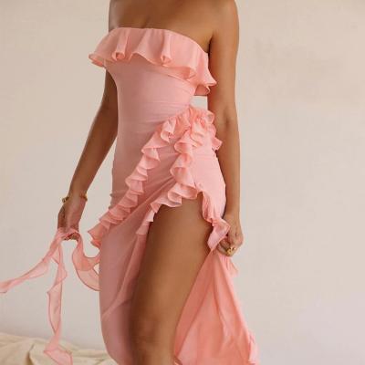 House of CB Sarina Maxi Dress Pink/Bright Peach- Sizes XS, S, M