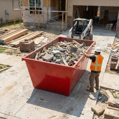 Skip Bin 8m3 (Builder's Waste-Concrete & Tiles)