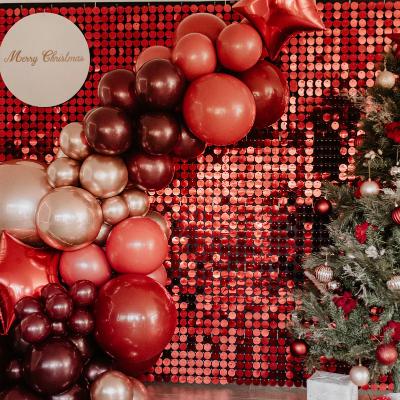 Red Shimmer Wall Backdrop