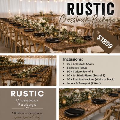 Wedding Package - Rustic Crossback Package thumbnail 1