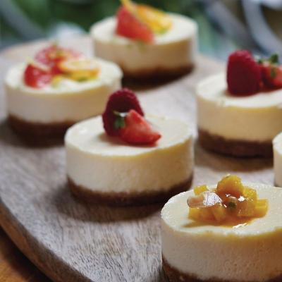 Premium Baked Cheesecake With Fruit Topping –  Catering Delivery thumbnail 3