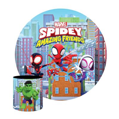 Spidey and Friends Round Backdrop Package thumbnail 1