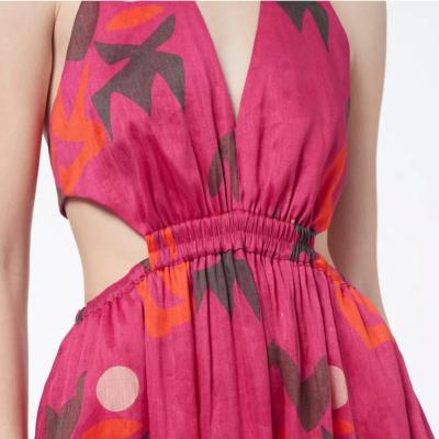 Manning & Cartell Fiesta Halter Maxi Dress - Pink Size 10 thumbnail 4